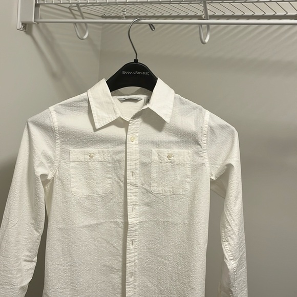 Janie and Jack white long sleeve shirt - Picture 1 of 6